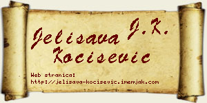 Jelisava Kočišević vizit kartica
